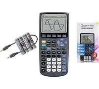 TI 83 Plus Graphing Calculator with Guerrilla Military Grade Screen Protector Set, Certified Reconditioned (New Model)