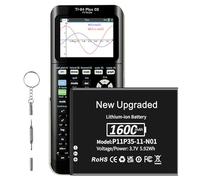 TI-84 Plus CE Battery, YISHDA 1600 mAh Suitable for Texas Instruments TI-84 Plus CE, TI Nspire CX/CX II, TI Nspire CX CAS/CX CAS II, P/N: P11P35-11-N01 High Capacity Battery