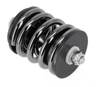 Ti Alloy Rear Shock Absorber for Brompton For 3sixty Folding For Bike, Ultralight TC4 Titanium Screw Rod Suspension, 40x68mm For CNC Spring Damper, Gray(grey)