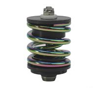 Ti Alloy Rear Shock Absorber for Brompton For 3sixty Folding For Bike, Ultralight TC4 Titanium Screw Rod Suspension, 40x68mm For CNC Spring Damper, Gray(colorful)