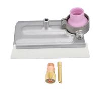 Ti Alloy Welding Shield TIG Trailing Shield with 1/8inch 3.2mm Wedge Chuck Gas Lens Chuck Body for High Alloy Metals Aluminum Alloy Brass