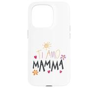 Ti Amo Mamma Cute Drawing Mama Mother's Day Italian Toddler Case for iPhone 15 Pro