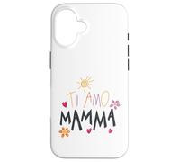 Ti Amo Mamma Cute Drawing Mama Mother's Day Italian Toddler Case for iPhone 16