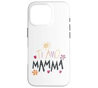 Ti Amo Mamma Cute Drawing Mama Mother's Day Italian Toddler Case for iPhone 16 Pro