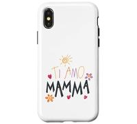 Ti Amo Mamma Cute Drawing Mama Mother's Day Italian Toddler Case for iPhone X/XS