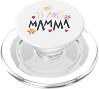 Ti Amo Mamma Cute Drawing Mama Mother's Day Italian Toddler PopSockets PopGrip for MagSafe