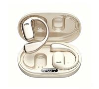 Ti Cow M75 Bluetooth 5.4 Wireless Earphones 144 Languages AI Real-time Translation Simultaneous Interpretation Hanging-Ear Music Headphones (M75 Beige, General)