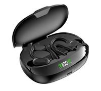 Ti Cow SP16 Bluetooth Translation Earphones Available in 144 Languages LED Digital Display Dual Hanging Ears HD Calling, Suitable for Music, Sports (Black)