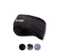 Ti-GO Kids Warm Thermal Cycling Running Headband Winter Sports Headbands Ear Warmers Head Bands Boys and Girls Youth Head Band Black X - Small