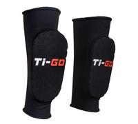 Ti-GO Soft Padded Shin Pads for Kids - MTB, Bicycling, Skateboard, Skating, BMX, Scooter & Rollerskating Protective Gear for Boys & Girls - Ultra-Comfortable Pad Protection for Legs (Youth Large)
