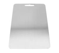 Ti Metal Cutting Board Thickened Professional Grade Kitchen Chopping Board for Vegetables Fruits Bread Dough Non Slip Durable Cooking Food Prep Pure Material Large Size (29 * 20cm)
