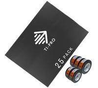 Ti-Pro 25 Pack Correx Floor Protection Sheets 2.4M X 1.2M X 2mm + 5 Black Duct Tape Rolls - 50mm X 50M