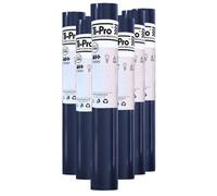 Ti-Pro Blue Hard Floor Protector Film Roll 600mm X 25M - Self-Adhesive Waterproof Protective Film For Wood, Tile, Laminate, 6 Pack