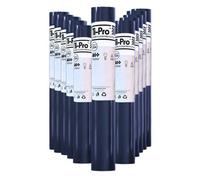 Ti-Pro Blue Hard Floor Protector Film Roll 600mm X25M - Self-Adhesive Waterproof Protective Film For Wood, Tile, Laminate, 12 Pack