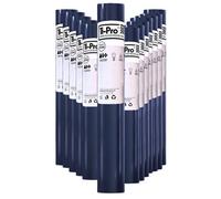 Ti-Pro Blue Hard Floor Protector Film Roll 600mm X50M - Self-Adhesive Waterproof Protective Film For Wood, Tile, Laminate, 12 Pack