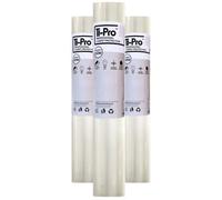 Ti-Pro Clear Self-Adhesive Carpet Protector Film Roll 600mm X 50M - Diy Heavy Duty Waterproof Floor Protection, 3 Pack