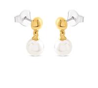 TI SENTO Gold Plated Silver Simulated Pearl Earrings - F69105