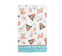 Ti TIN Baby Bamboo Muslin, 120 x 120 cm, Muslin Cloth with Moon Motif, Lightweight and Soft Anti-Mite Bamboo Fibre, Muslin Cloth Versatile, as Blanket, Neckerchief/Triangular Scarf