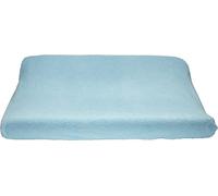 Ti TIN Changing Table Mat Cover Made of Terry Towelling Fabric, 80 x 50 cm, Soft and Absorbent Changing Mat Cover, Cover Made of Adaptive Elastic Fabric, 100% Microfibre, Colour: Light Blue