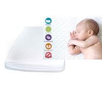 Ti TIN - Cotton Mattress Protectors for a Baby Crib, 60x120 cm | Terry Cloth, Waterproof, Breathable, Adjustable with Elastic Band, Anti-Bacterial