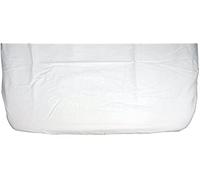 Ti Tin Pack of 2 Fitted Sheets for Cot Bed, 100% Cotton in White, Adjustable with Elastic Band, 35 x 75 cm