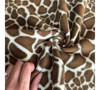 Tia Knight New Exclusive Children's Prints Premium Quality Anti-Pill Polar Fleece Soft Washable Fabric Sold by The Metre Same Day Dispatch (Giraffe, 1 Metre)