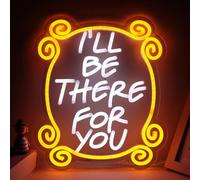 Tiabuy Friends TV Show Neon Signs, Monica's Door Neon Lights, Friends gifts I'll Be There for You Neon Sign for Wall Decor Dimmable LED Neon Signs for Birthday Gifts Party Day Decor 17 * 13 inch
