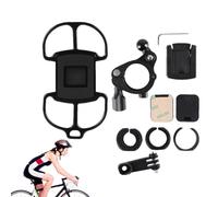Tiajingzi Bicycle Mobile Phone Holder, Adjustable Shock Absorbing Universal Clamp, Bicycle Mobile Phone Holder for Driving, Travel, Navigation, GPS Display, Video Recording, Live Streaming and