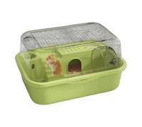 Tiajingzi Hamster Animal Cage | Hamster Habitat Cage with 2 Tiers | Silent Running Wheel Attached Small Animal Habitat for Chinchilla Bunny Gerbil Squirrel Resting Playing