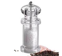 Tiajingzi Pepper Mill - Pepper Shaker Grinder Salt Mill | Clear Jar Container Refillable Kitchen Gadgets Seasoning Bottles Shakers for Peppercorn Cooking Apartment Home BBQ
