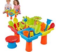Tiajingzi Sand and Water Table | Toddler Sand and Water Table Beach Toys - Educational Accessories Activity Set Game Equipment for Children Girls Beach Bath Indoor Outdoor Backyard Exploration