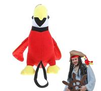 Tiajingzi Shoulder Parrot, Parrot Plush Pirate Costume Accessory, Stuffed Parrots Doll, Stuffed Animal ParrotToy, Pirate Bird Prop Halloween Decoration for Creative Play Party Supplies, Girls Boys