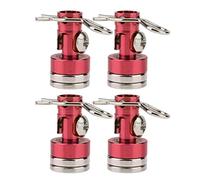 TIAJTHYD 4pcs Magnetic Stealth Invisible Body Post Mount Contact Shell Column + Clips for 1/10 RC Drift Car HSP Sakura Redcat 02010(Rot)