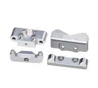 TIAJTHYD Metal Aluminum Alloy Front Rear Bulkhead Pin Mount LOS-1761 For LOSI 1/24 Micro-B 2WD Buggy RTR LOS00007 Upgrade Accessories(SILVER)