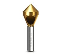 TiAlN Countersink Drill Bit Round Shank 90 Degree Deburring Chamfering Hole Type Cutter Tool 2-5-10-15-20 Countersink Deburring Drill Taper Hole Cutter High-Speed Steel Countersunk
