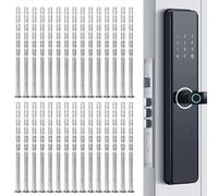 Tiamorph 30pcs Door Handle Fixing Screws 80mmx4mm,Carbon Steel Door Handle Screws Connecting Fixing Bolts for Doors Cabinet Drawers(Silver)