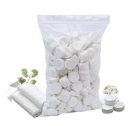 Tiamu Compressed Towels, Camping, Disposable Face Compressed Towels, Magic Towel, Portable Compressed Tissue, Cotton Face Towel for Travel, Hiking, Sports, Beauty Salon, Outdoor Sports (White 500)