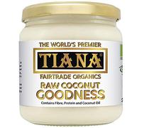 TIANA Fairtrade Organic Raw Coconut Goodness, Pure Unsweetened Coconut Flesh 350ml