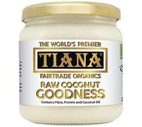 TIANA Organic Fair Trade 100% Raw Coconut Goodness with Pure Unsweetened Coconut Flesh 350ml (Pack of 12)