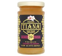 TIANA Pure Organic Raw Unpasteurised Cherry Blossom Honey, Enzyme Diastase Activity 39+ 250g