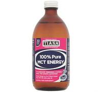 Tiana Fairtrade Organic Pure MCT Oil Energy, Weight Loss. Unflavoured, 500ml Glass Bottle