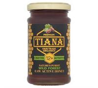 Tiana TIANA Fairtrade Organics Raw Active Wild Forest Honey 12+ 250g