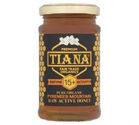 TIANA Pure Organic Raw Unpasteurised Pyrenees Mountain Honey, Enzyme Diastase Activity 15+ 250g