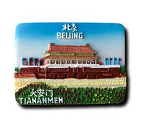 Tiananmen Beijing China 3D Refrigerator Magnet Travel Souvenirs,Hand-made Beijing Fridge Magnet Home and Kitchen Decoration Magnetic Sticker