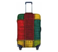 Tianbamxgdp African Style Patchwork 1 Print Travel Luggage Cover Washabl Suitcase Protector Fits 18-32 Inch Case, Black, XL