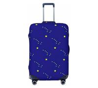 Tianbamxgdp Alaska state flag Print Travel Luggage Cover Washabl Suitcase Protector Fits 18-32 Inch Case, Black, XL