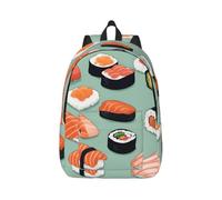 Tianbaozdp Delicious sushi 1 Print Canvas Backpack Casual Daypack Laptop Backpack Women man Travel Bag Satchel