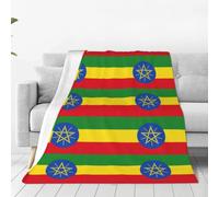 Tianbaozdp Flag of Ethiopia Print Blanket for Bed Sofa Travel and Camping,Super Soft Blanket for All Seasons