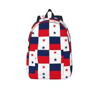 Tianbaozdp Flag of Panama Print Canvas Backpack Casual Daypack Laptop Backpack Women man Travel Bag Satchel