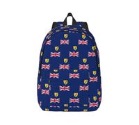 Tianbaozdp Flag of the Turks and Caicos Islands Print Canvas Backpack Casual Daypack Laptop Backpack Women man Travel Bag Satchel